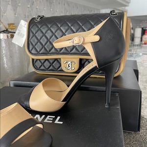 Vintage Chanel bag with matching shoes